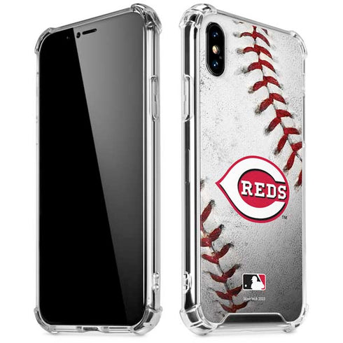 MLB Cincinnati Reds Game Ball iPhone XS Max Clear Case